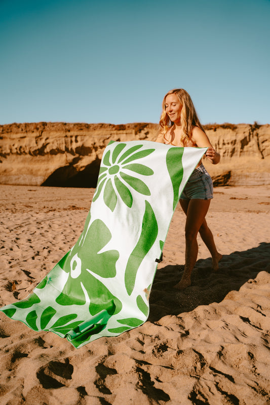 Serviette en microfibre gaufrée - Hawaïenne