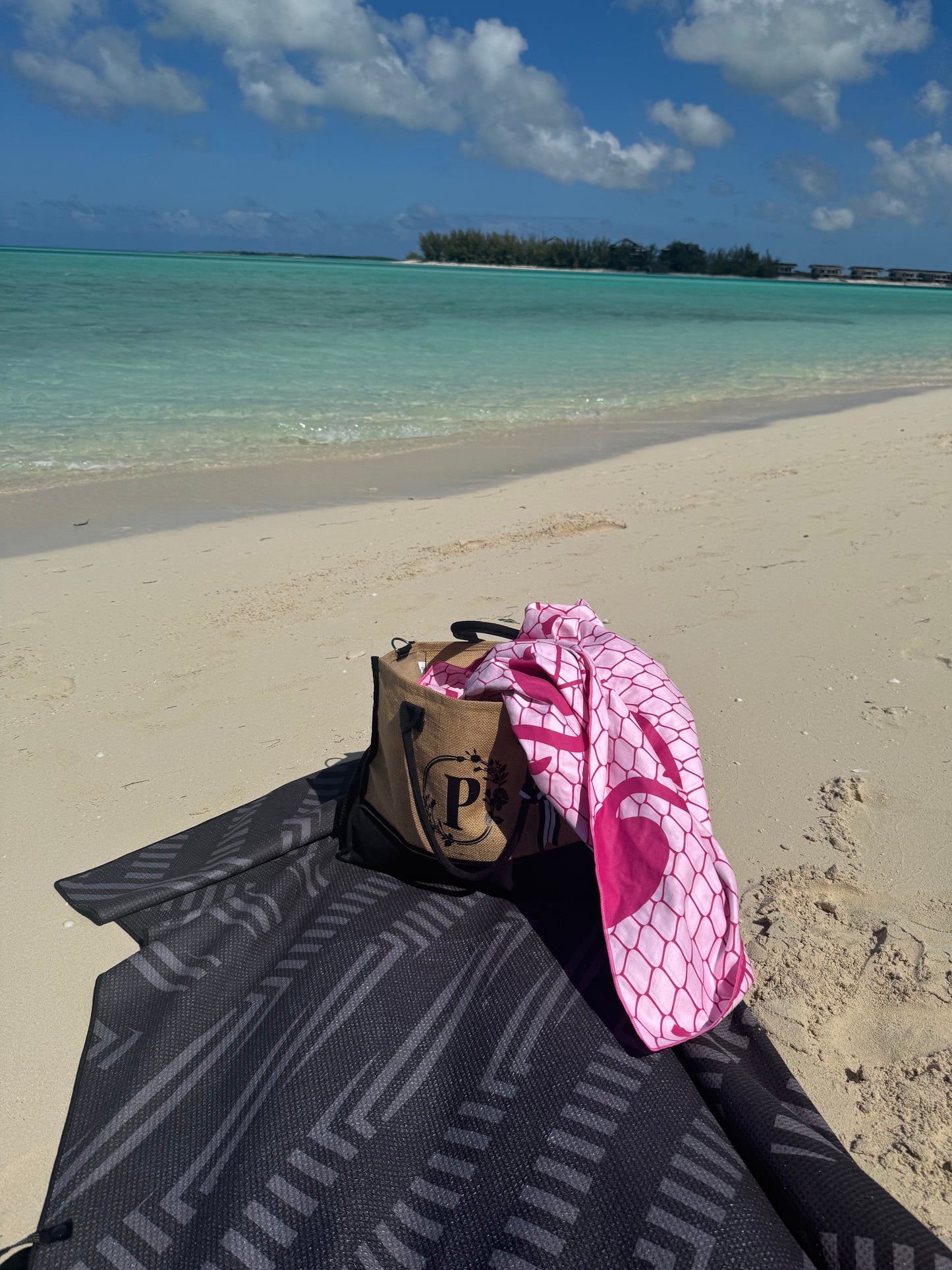 Serviette en microfibre gaufrée - Sable noir