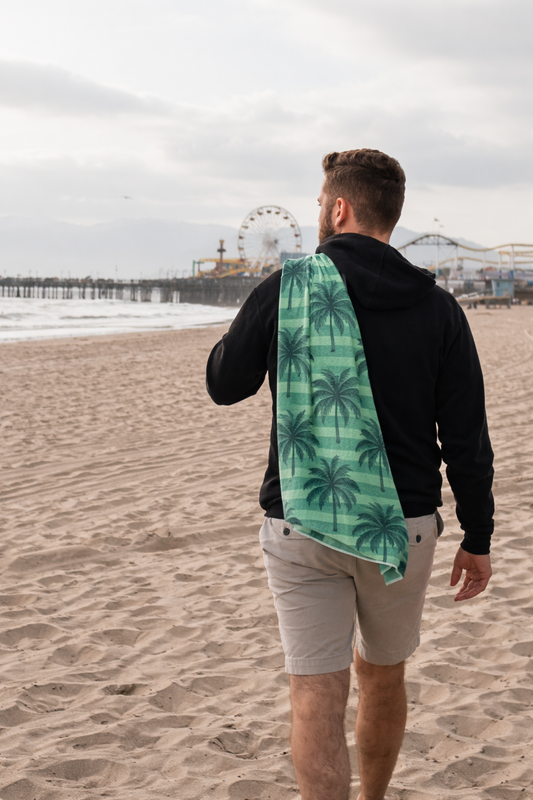 Serviette en microfibre de suède - Palmier