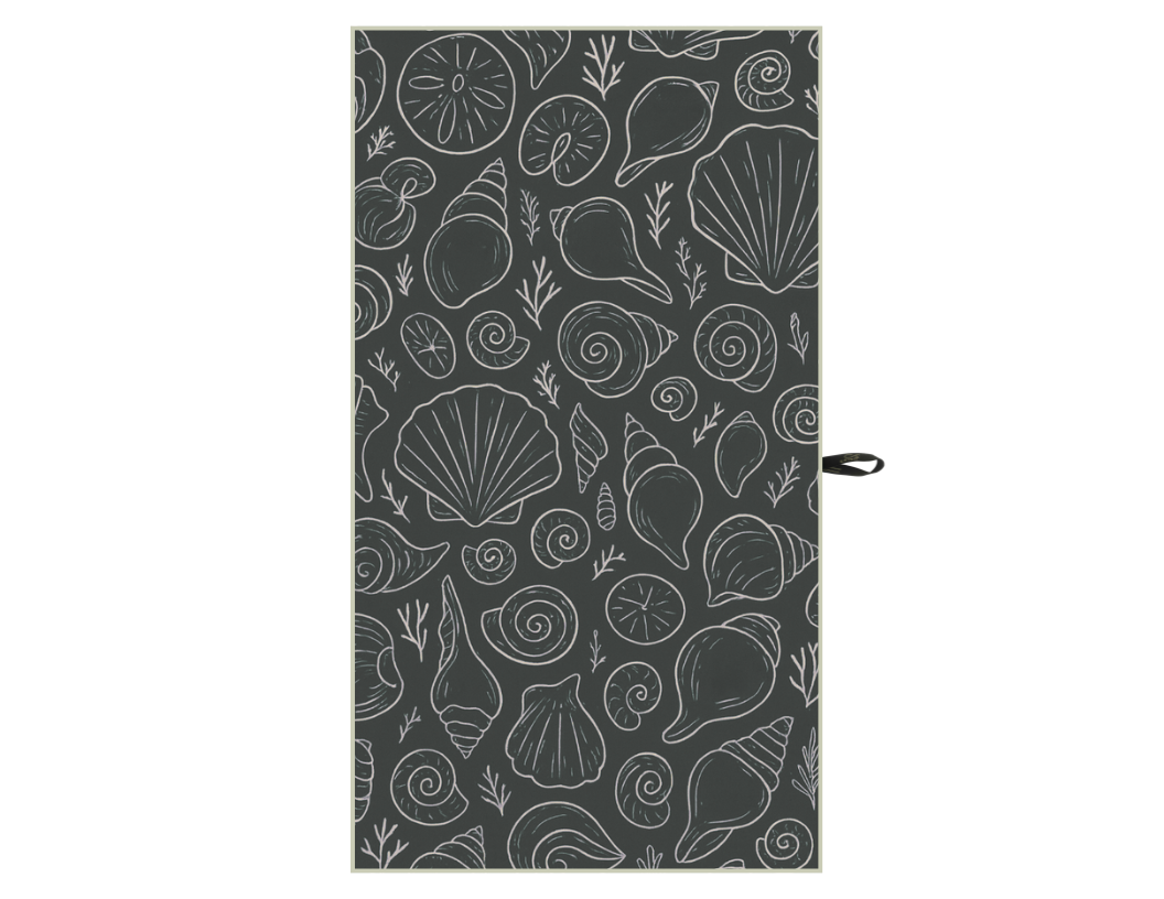 Serviette en microfibre de suède - Coquillage