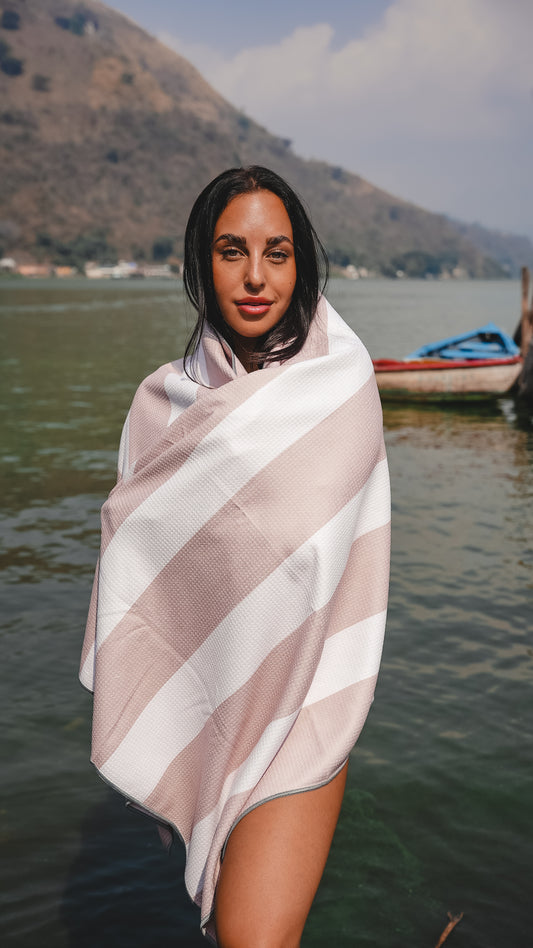 Serviette en microfibre gaufrée- La classique