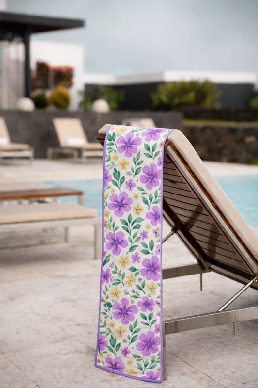 Serviette en microfibre de suède - Violette