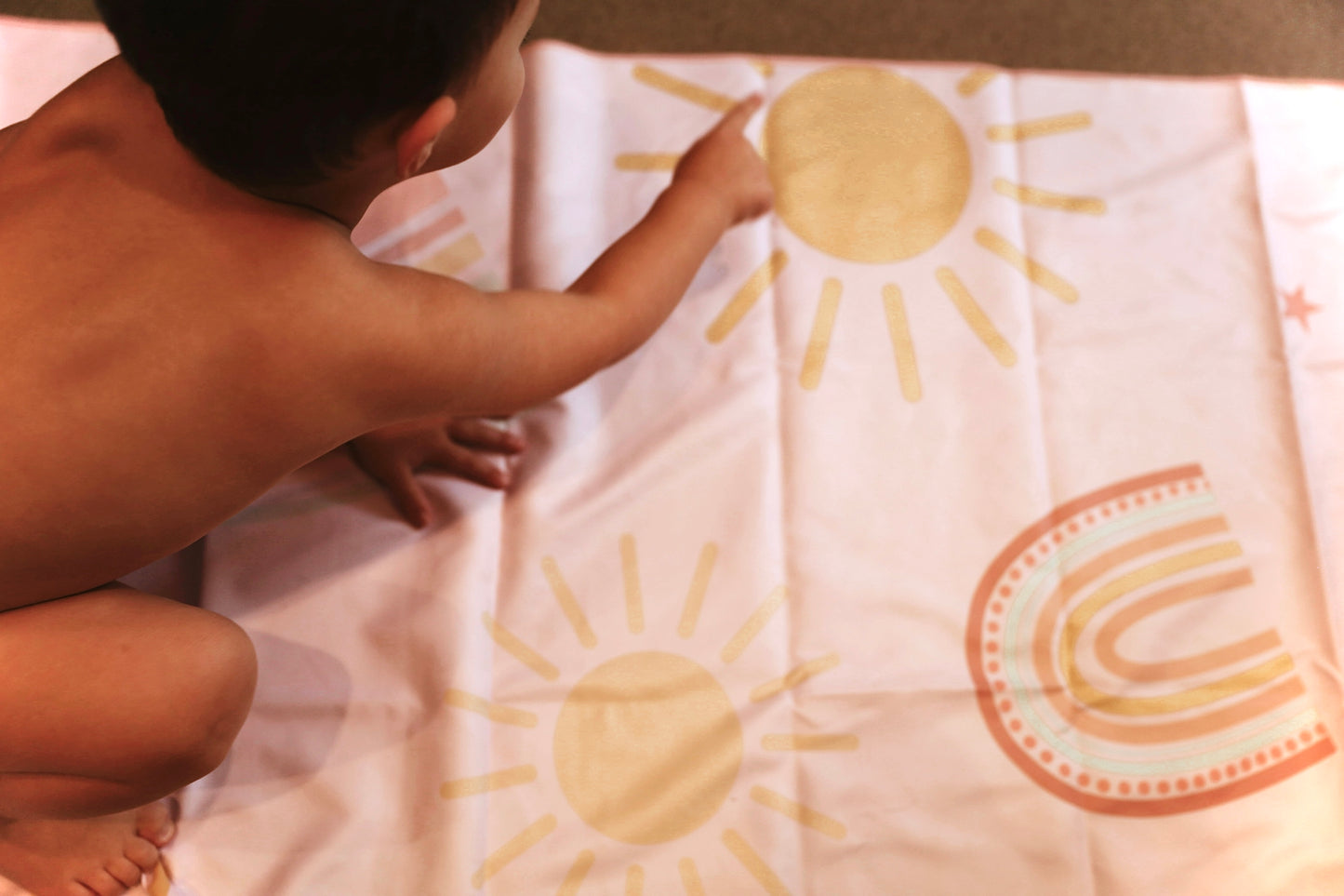 Serviette en microfibre pour enfants - Arc-en-ciel