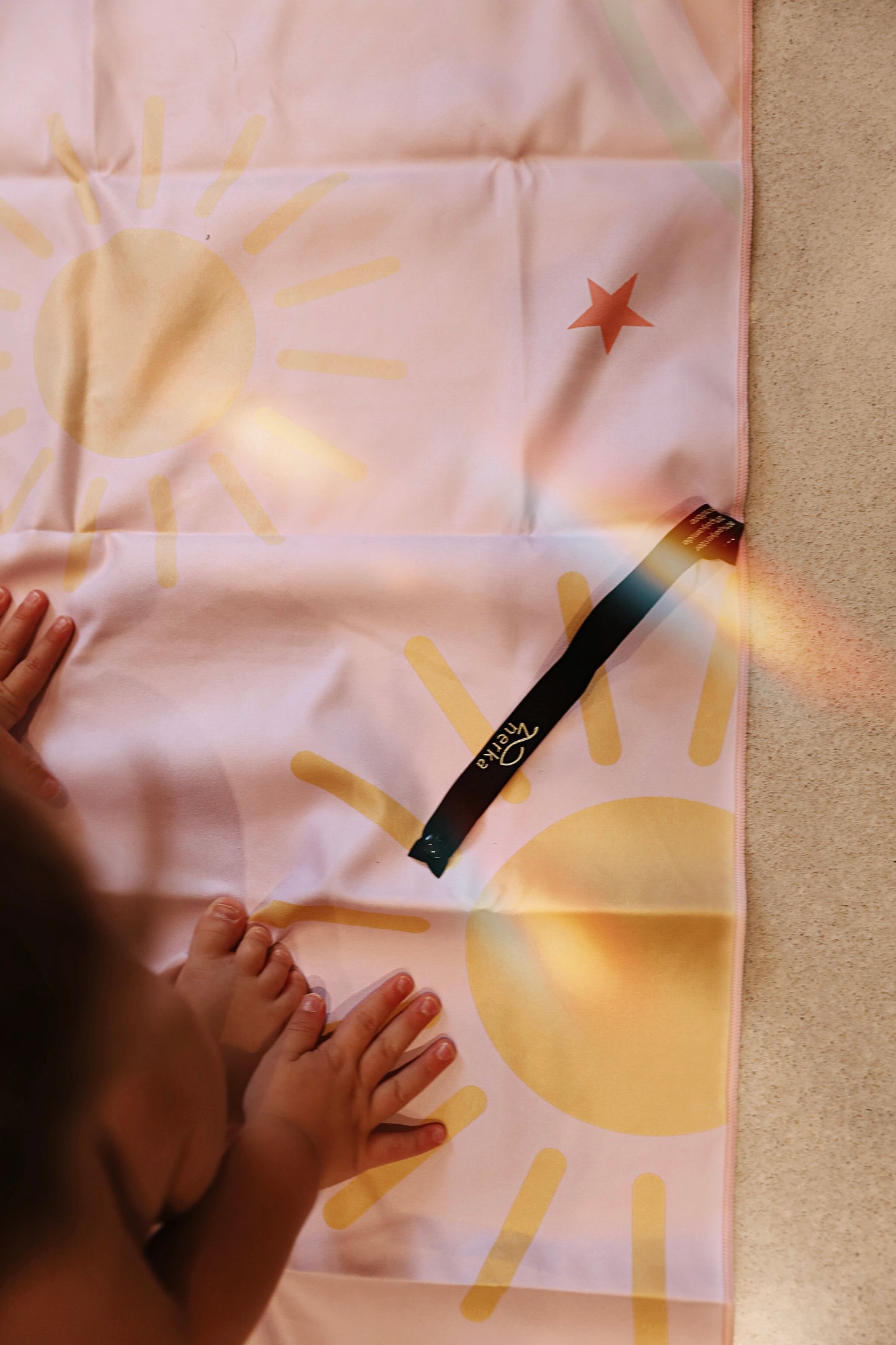 Serviette en microfibre pour enfants - Arc-en-ciel