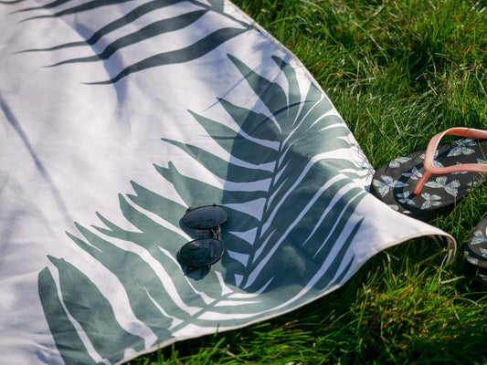 Tapis de plage en microfibre - Feuillage