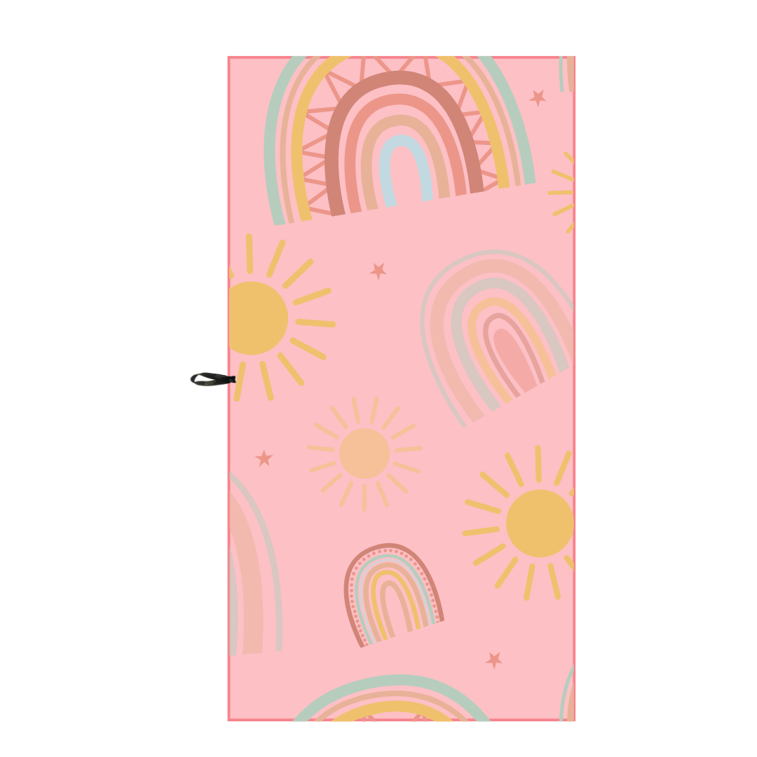 Serviette en microfibre pour enfants - Arc-en-ciel