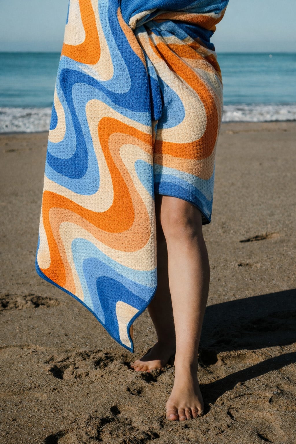 Serviette en microfibre gaufrée  - Horizon