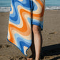 Serviette en microfibre gaufrée  - Horizon