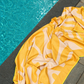 Serviette en microfibre gaufrée- Corail doré