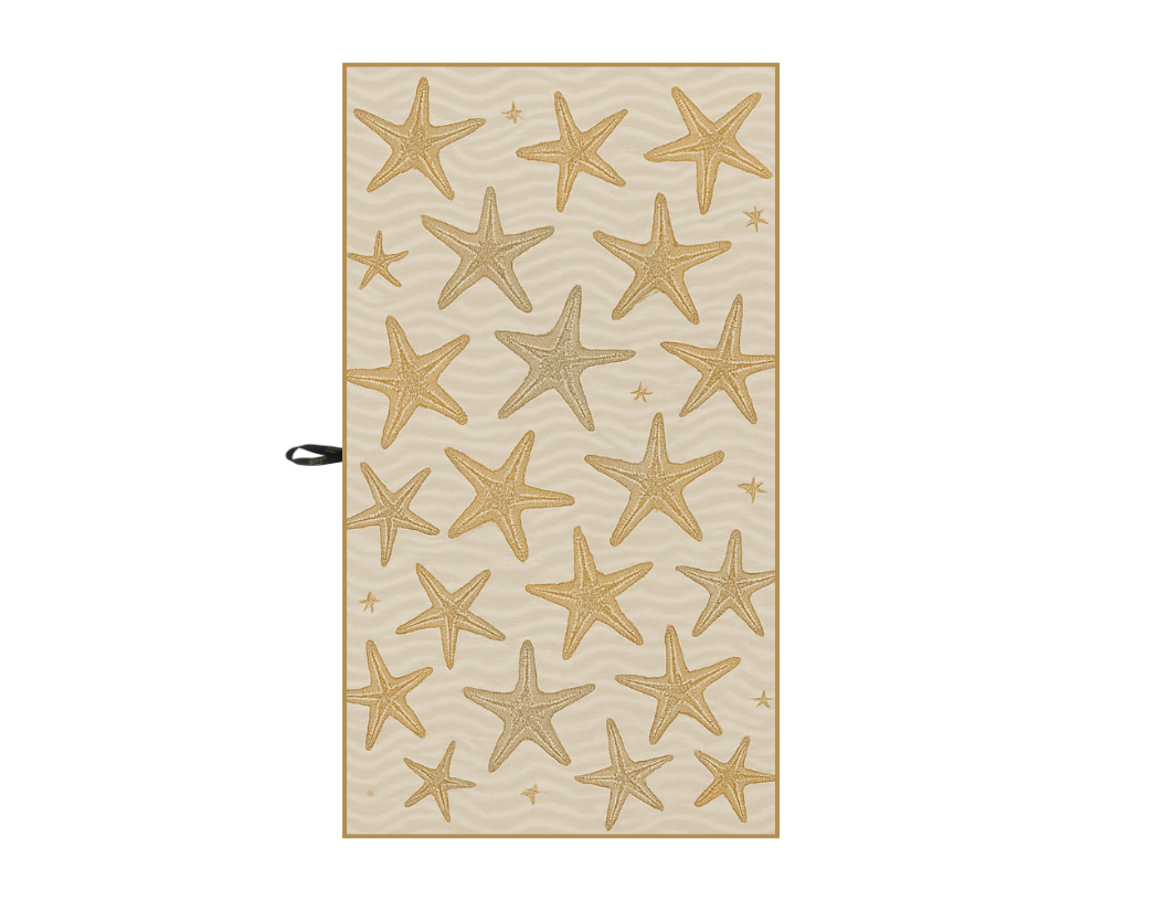 Serviette en microfibre gaufrée- Étoile de mer