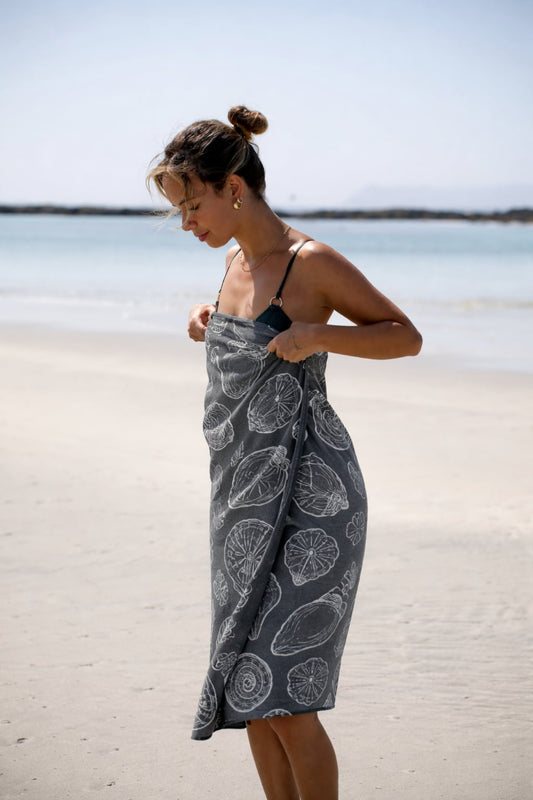 Serviette en microfibre de suède - Coquillage