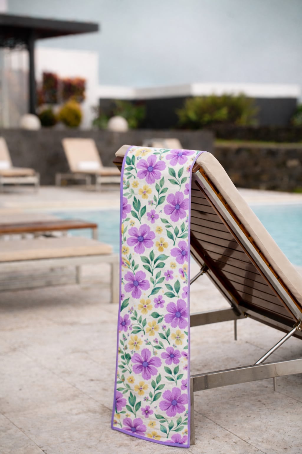 Serviette en microfibre de suède - Violette