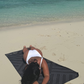 Serviette en microfibre gaufrée - Sable noir
